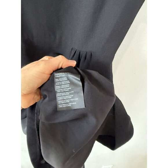 Club Monaco Black Dress Women’s Size 8 Sleeveless Cutout Knee Length - Picture 3 of 4